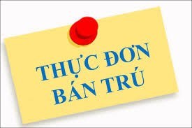 Thực đơn bán trú tuần 4